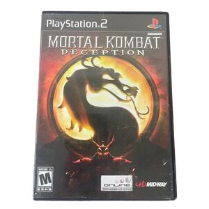 Mortal Kombat Deception PS2 Sony PlayStation 2 Complete Case Manual M Rated 2004